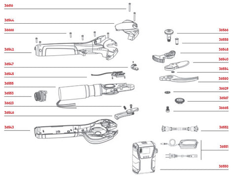Ausonia 36552 Kabel za škarje Athena (31821)